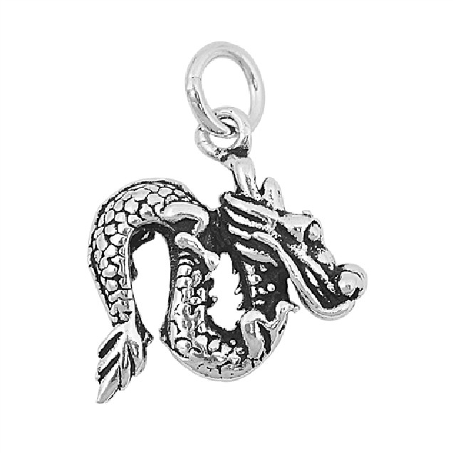 PENDENTIF mixte Dragon argent 925