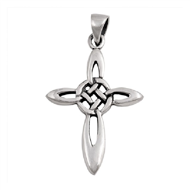 PENDENTIF mixte Croix Celtique argent 925