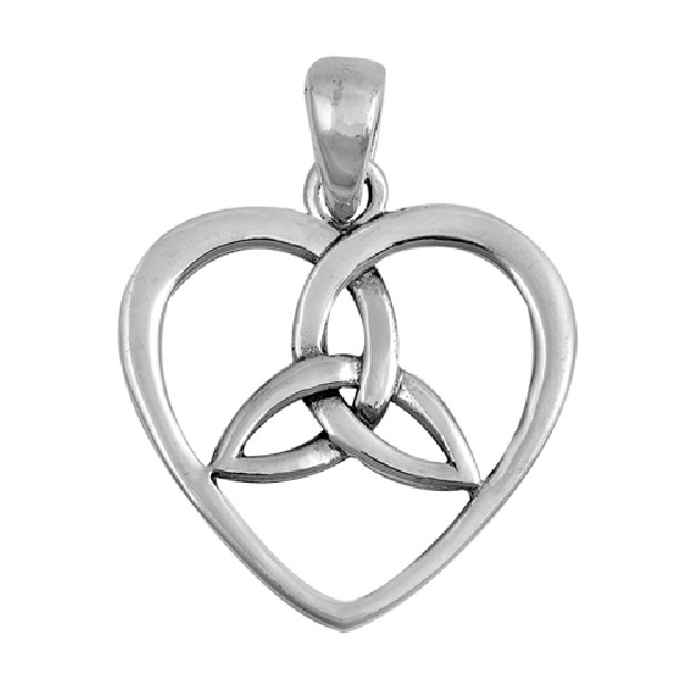 PENDENTIF mixte Cœur Celtique argent 925