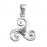 PENDENTIF mixte Spirale Celtique argent 925