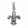 PENDENTIF mixte Fleur De Lys argent 925