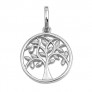 PENDENTIF mixte Médaillon rond Arbre de Vie argent 925