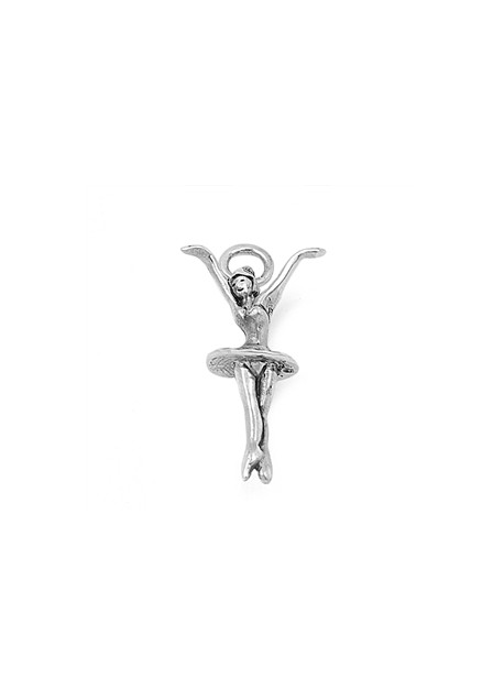 PENDENTIF mixte Danseuse Ballerine argent 925