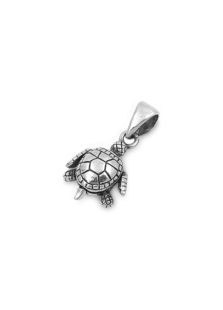 PENDENTIF mixte Tortue argent 925