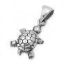 PENDENTIF mixte Tortue argent 925