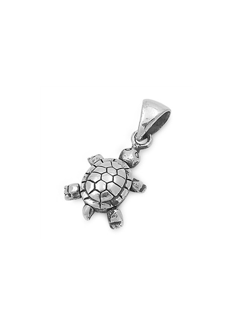 PENDENTIF mixte Tortue argent 925