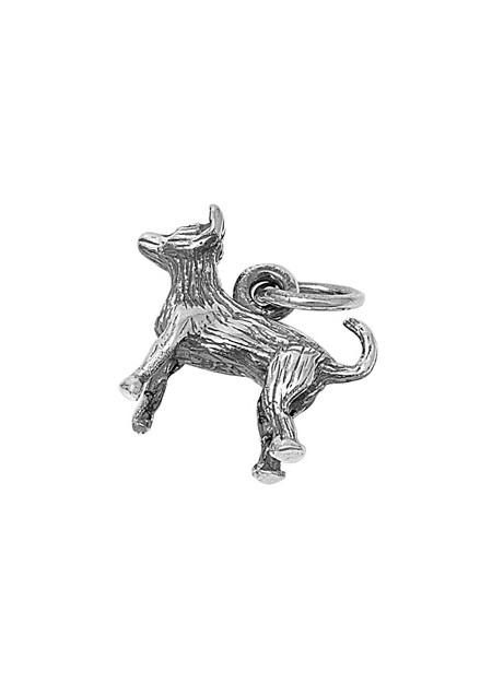 PENDENTIF mixte Chien argent 925