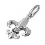 PENDENTIF mixte Fleur De Lys argent 925