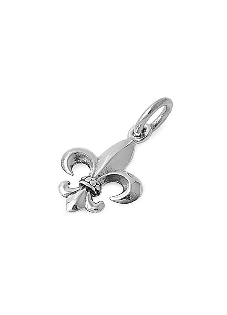 PENDENTIF mixte Fleur De Lys argent 925