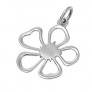 PENDENTIF Fleur argent 925