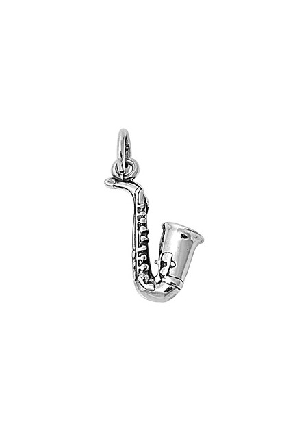 PENDENTIF mixte Saxophone argent 925