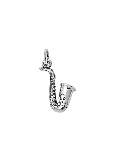 PENDENTIF mixte Saxophone argent 925