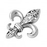 PENDENTIF mixte Fleur De Lys argent 925