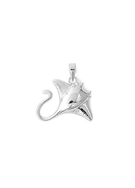 PENDENTIF mixte Raie Manta argent 925