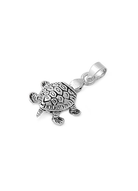 PENDENTIF mixte Tortue argent 925