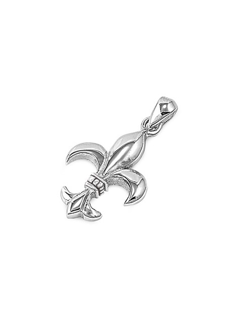 PENDENTIF mixte Fleur De Lys argent 925