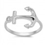 Bague Mixte Anchor Ancre de marine en Argent 925