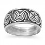 Bague Mixte Anneau Alliance en Argent Massif - 10 MM