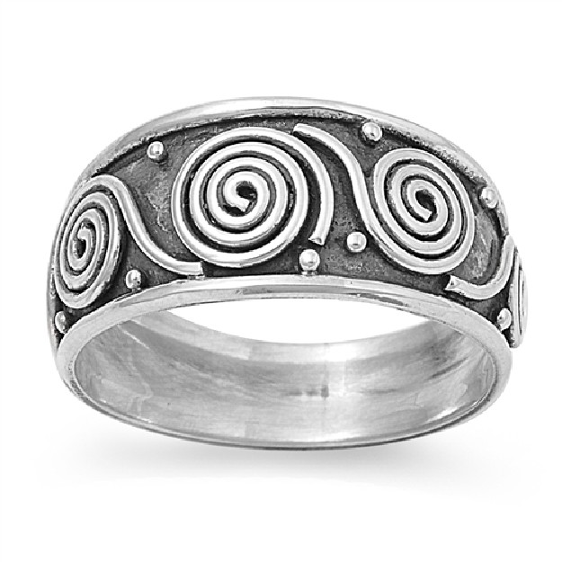 Bague Mixte Anneau Alliance en Argent Massif - 10 MM