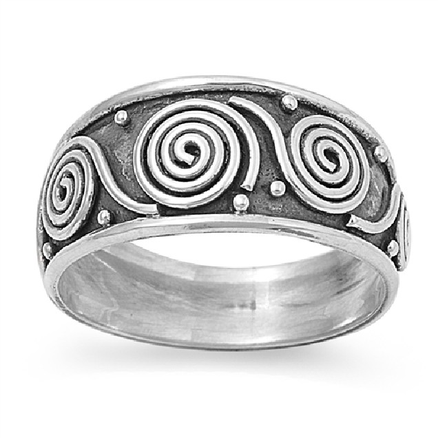 Bague Mixte Anneau Alliance en Argent Massif - 10 MM