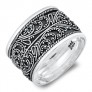 Bague Anneau Mixte en Argent 925 - 14 MM