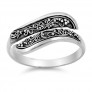 Bague ouverte large en Argent Massif - 9 MM