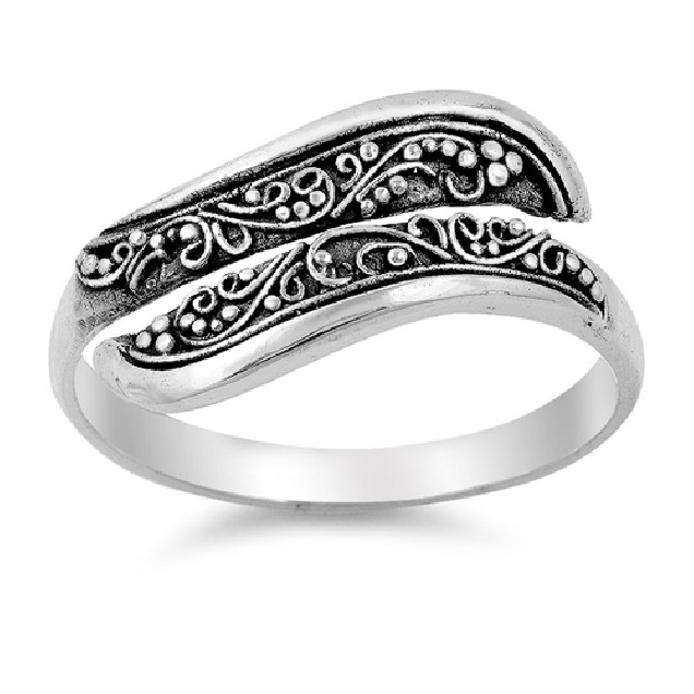 Bague ouverte large en Argent Massif - 9 MM