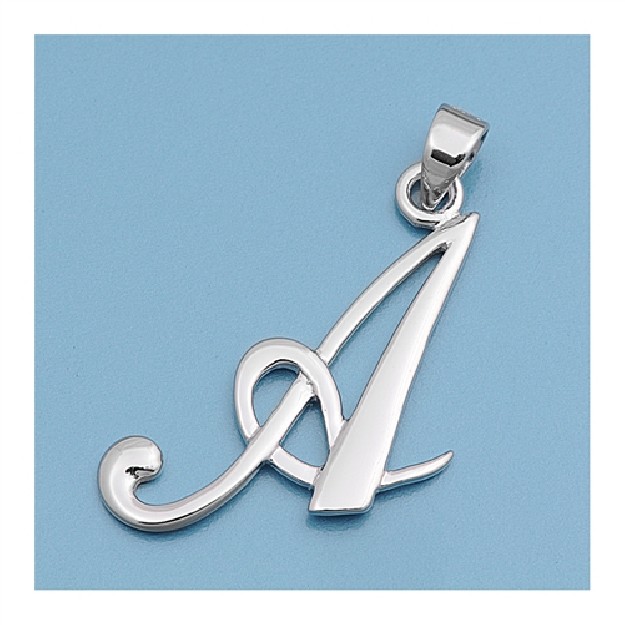 Pendentif initiale Lettre A argent 925