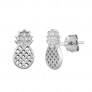 Boucles d'oreilles rétro triangle en Argent Massif