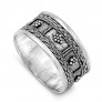 Bague Anneau Large en Argent 925 décor torsadé - 12 MM