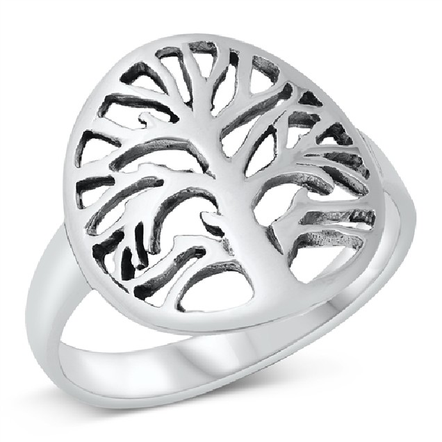 Bague mixte Arbre de vie en Argent 925