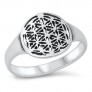 Bague Fleur Rosace en Argent 925