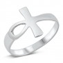 Bague mixte en Argent 925 Croix D'Ankh