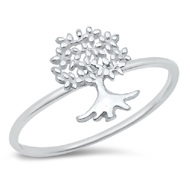 Bague Anneau Arbre de Vie en Argent 925