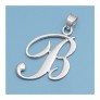 Pendentif initiale Lettre B argent 925