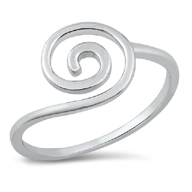 Bague fine mode Spirale Argent 925