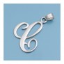 Pendentif initiale Lettre C argent 925