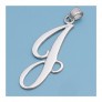 Pendentif initiale Lettre J argent 925