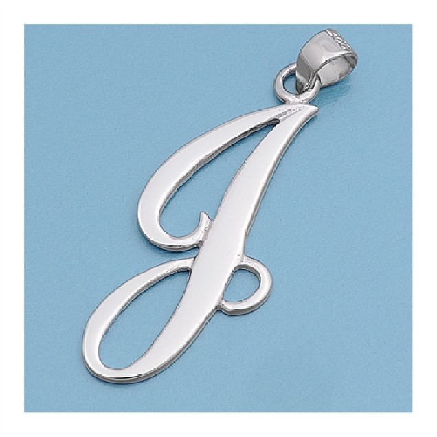 Pendentif initiale Lettre J argent 925