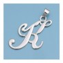 Pendentif initiale Lettre K argent 925