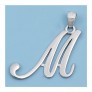 Pendentif initiale Lettre M argent 925