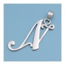 Pendentif initiale Lettre N argent 925