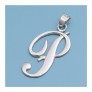 Pendentif initiale Lettre P argent 925