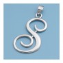 Pendentif initiale Lettre S argent 925