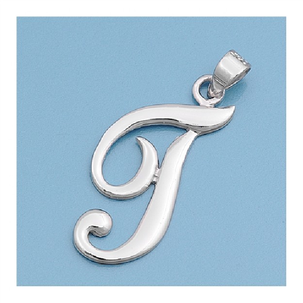 Pendentif initiale Lettre T argent 925