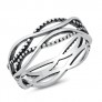 Bague anneau Volutes Argent 925