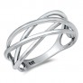 Bague mixte Design enlaçé Argent 925