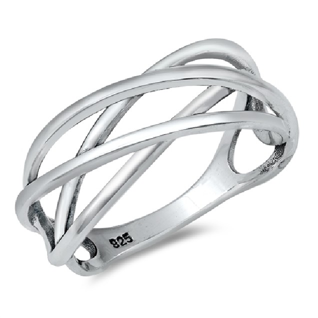 Bague mixte Design enlaçé Argent 925