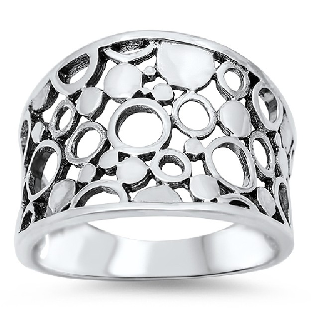 Bague bulles en Argent 925