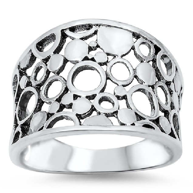 Bague bulles en Argent 925